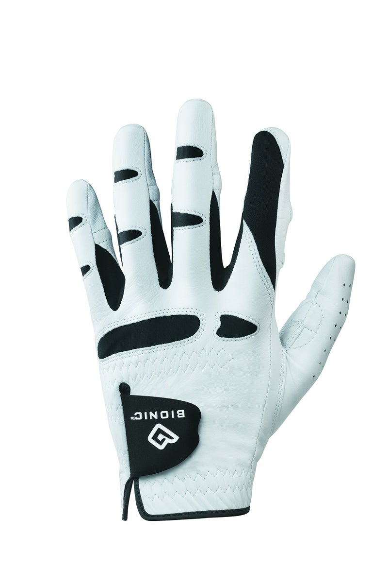 بيونيك Bionic StableGrip مع قفاز جولف مناسب طبيعي - أبيض (Cadet Large على اليسار) - Image 1